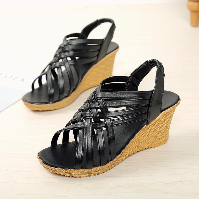 US$ 39.85 - Summer Trend Shoes Slope Heel High Heel Sandals Female ...