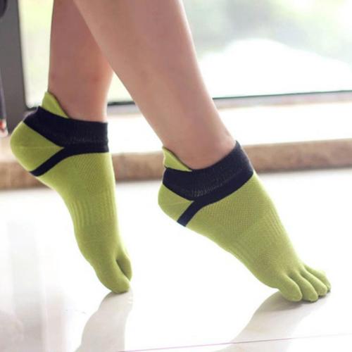 Women Split Socks Low Cut Ankle Show Toe Socks Cotton Blend Breathable Five Finger Feet Wearing Sock