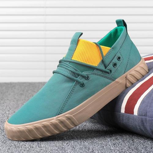 Leisure Shoes Men Breathable Vulcanize Canvas Shoe Trendy British Style Male Wild Simple Sneakers Shoes