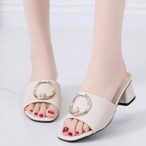 Sandals For Women in Summer Fashion Chunky Heel