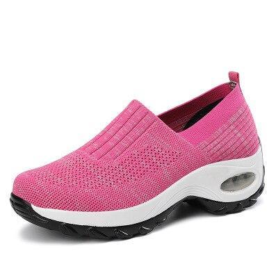 Sneakers Summer Plus Size Women's Shoes Breathable Mesh Solid Walking Shoes Sports Casual Shoes