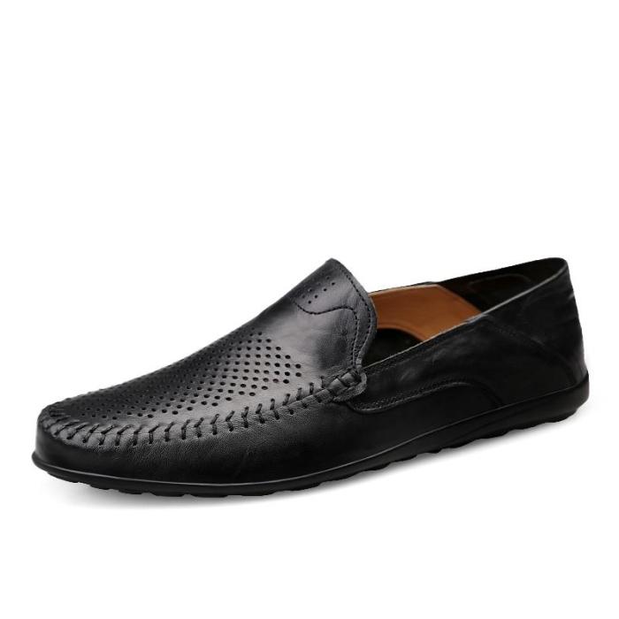 Genuine Leather Men Casual Shoes Luxury Brand Mens Loafers Moccasins Breathable Slip on Driving Shoes