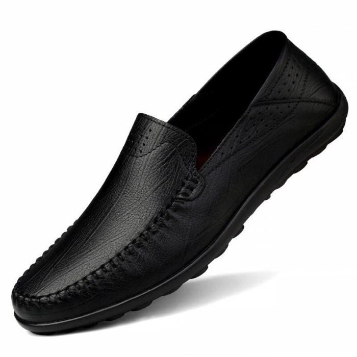 Man Shoes Slip on Summer Men's Boat Shoe Genuine Leather Loafers Flats Male Breathable Handmade Casual Footwear