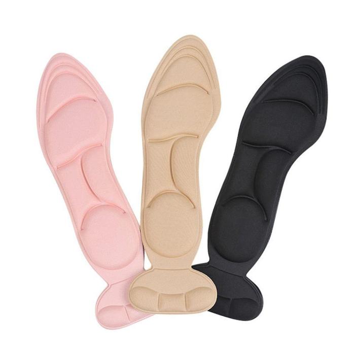 Comfortable Insole Soft Pad Inserts Breathable Feet Care Cushion High Heel Shoe Anti-slip Pain Relief  for Women