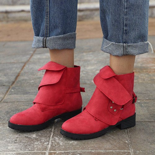 Women Ankle Booties Leather Knight Ladies  Boots Cowboy Shoes
