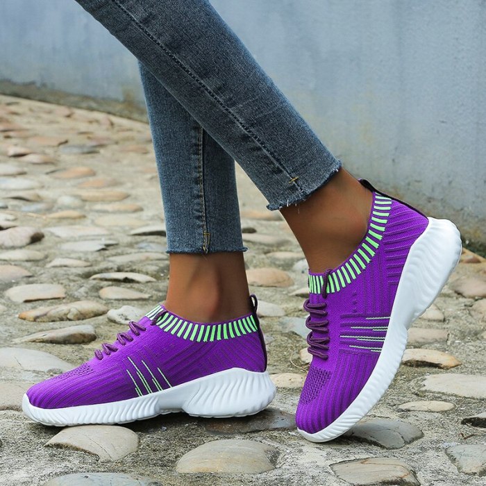 New Fashion Vulcanized Shoes Sock Sneakers for Women Breathable Shoes