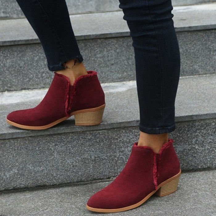 Winter Women Boots Ankle Boots Heel Booties Fahsion Boots
