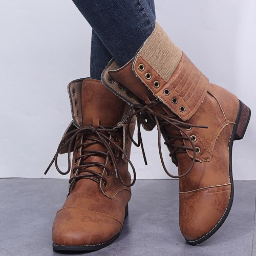 2020 Winter New Snow Boots Women's Boots Women Casual Shoes Women Warm boots Round Toe Slip-On Square Heels Vintage Shoes