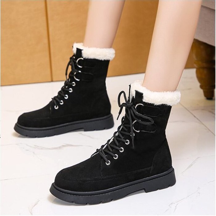 Female Ankle Boots Women Winter Shoes Warm Fashion Woman Snow Boots