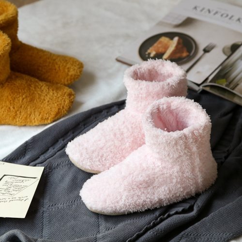 Women Casual Home Slippers  Couples Coral Fleece Indoor  Shoes