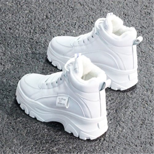 Winter Wedges Ankle Boots Fashion Sneakers Warm Women Platform