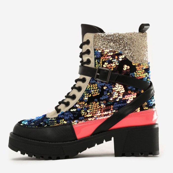 Heels Belt Buckle Shoes Leisure Ankle Boots Street Cool Boots Women