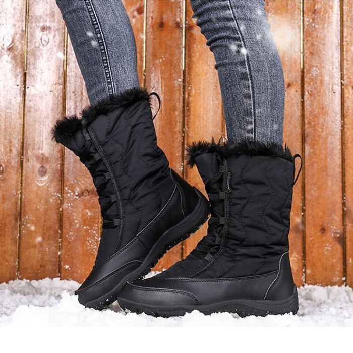 Women's Shoes Snow Boots Ankle Boots Lady Waterproof Cozy Shoes