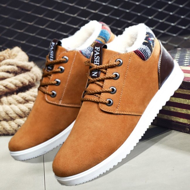 Men Boots Winter Shoes For Men Snow Boots Slip On Ankle Winter Boots