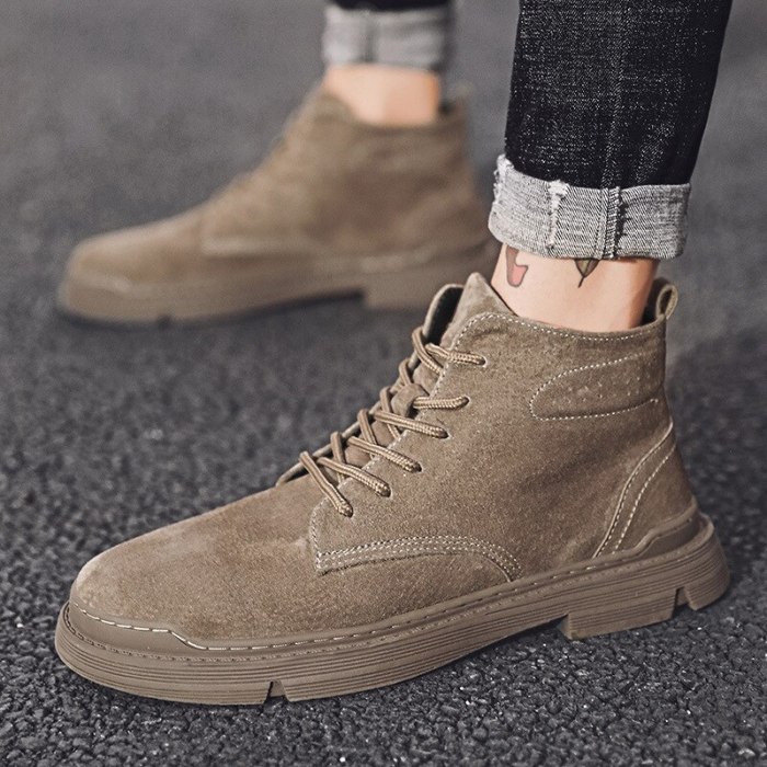 Snow Boots Men's Casual Shoes Winter Flats Warm Sneakers Trend