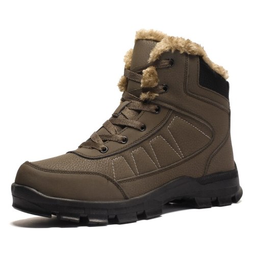 Leather Winter Men Boots Men Outdoor Winter Work Casual Shoes