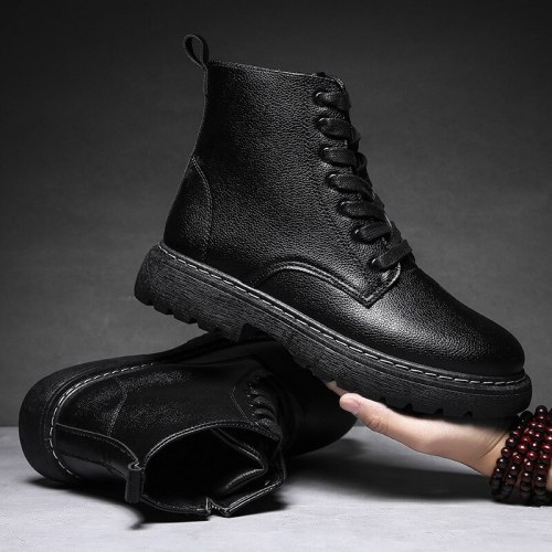 Fashion Men Winter Sneakers Casual  Masculino Motorcycle Boots