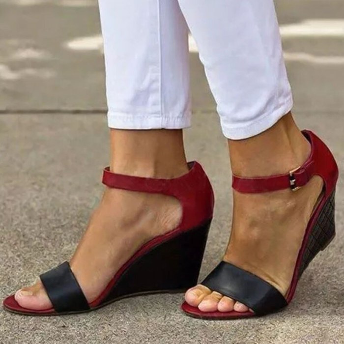 New wedges sandals women gladiator high heels open toe ladies shoes