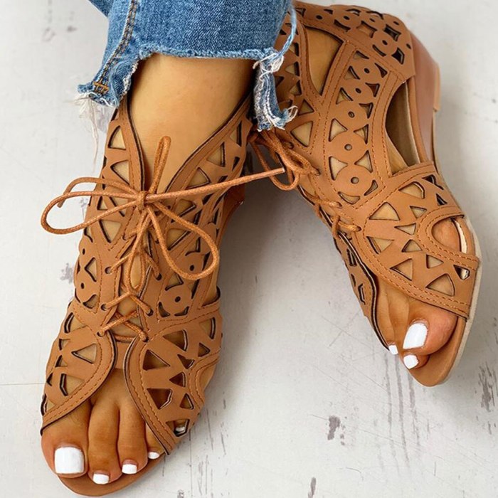 summer boot sandals woman leisure wedge heel comfort women shoes