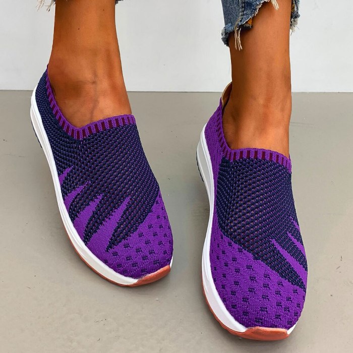 Fashion Breathable Mesh walking Sneakers  Casual Flats Shoes