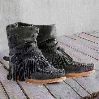 Winter Women Platform Flat Handmade Shoes