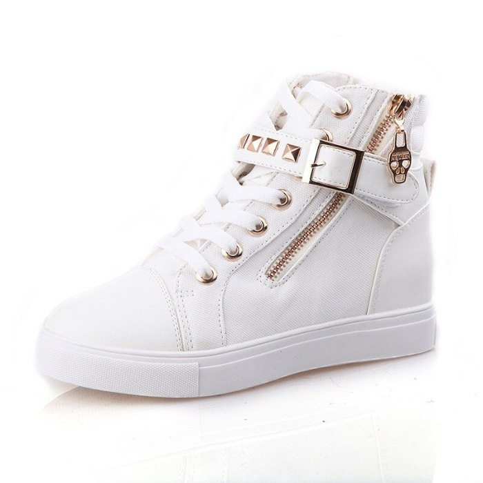 Fashion Women Ankle Boots Flat Low Heel Print Casual Punk Shoes