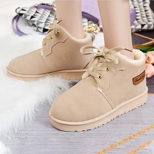 Women Winter Warm Snow Boots Ladies Flat Platform Shoe Female Outdoor Casual Ankle Boots