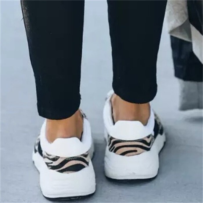 Woman Sneakers Fashion Shoes Plus Size Casual Breathable Walking Flats Shoes