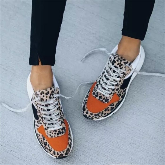 Woman Sneakers Fashion Shoes Plus Size Casual Breathable Walking Flats Shoes