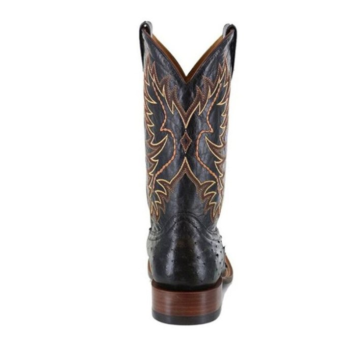 woman Mid-calf Boots Leather Cowboy Boots Vintage Casual Shoes Boot