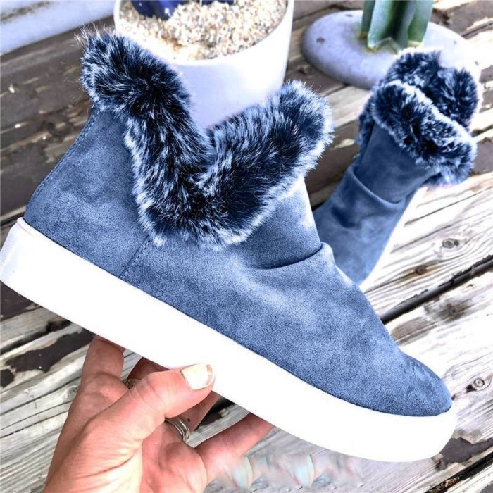Snow Women Boots Flat Shoes for women Warm Ankle Boots Fashion shoes
