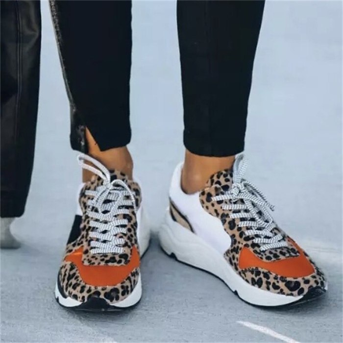 Woman Fashion Plus Size Casual Breathable Walking Sneakers