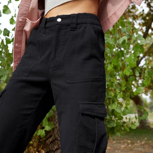 Pocket Women's Pants Fashion Pants Trousers