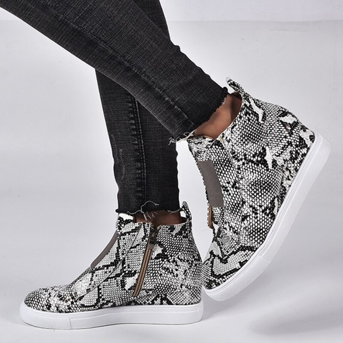 Wedges Winter Boot Women Ankle Boots Shoes Woman Sneakers