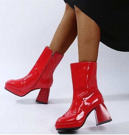 Ankle Boots Matin Shoes Woman