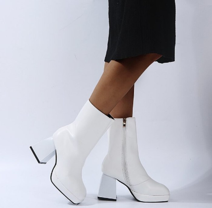 Ankle Boots Matin Shoes Woman