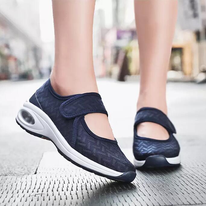 Women Summer Pumps Chunky Low Heels Sneakers Comfortable Shoes