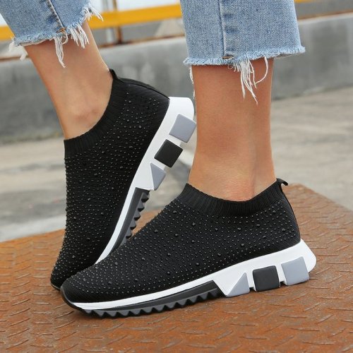 Women Flats Casual Shoes Woman Flat Slip On Plus Size Loafers Shoe