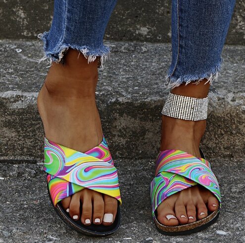 Slippers Slides Plus Size Shoe Women Flats Casual Shoes Light Woman