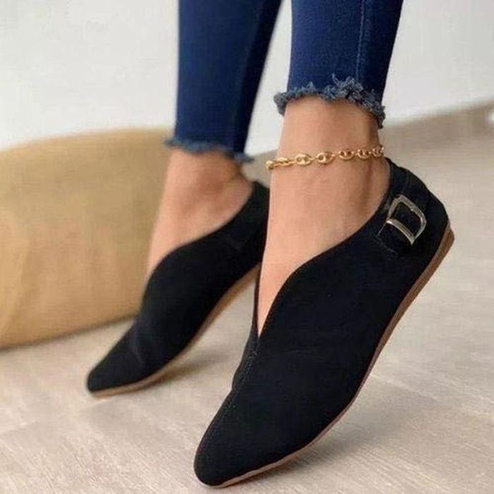 Women Flats Casual Shoes Plus Size Suede Flats Vintage Loafer Short Boots
