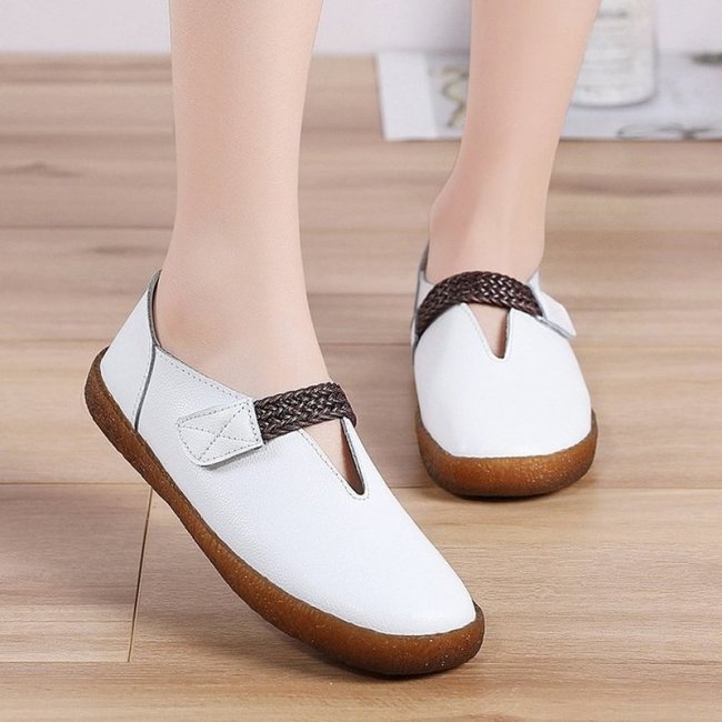 Women Casual Plus Size PU Leather Loafers