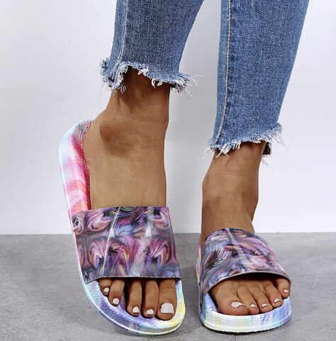 Slippers Slides Plus Size Shoe Women Flats Casual Shoes Soft