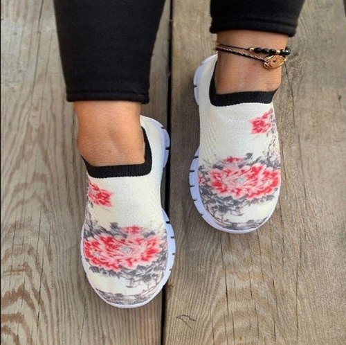 Plus Size Vintage Shoe Hiking Soft Shoes Woman Loafers Flats