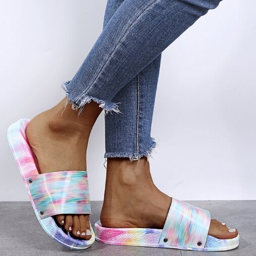 Slippers Slides Plus Size Shoe Women Flats Casual Shoes Soft