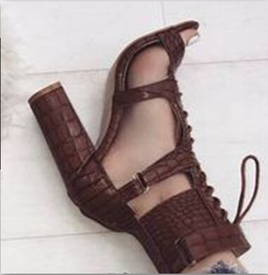 Leather Girl Party Slides Women Summer Beach Sandals Mid Heels Pumps Shoes