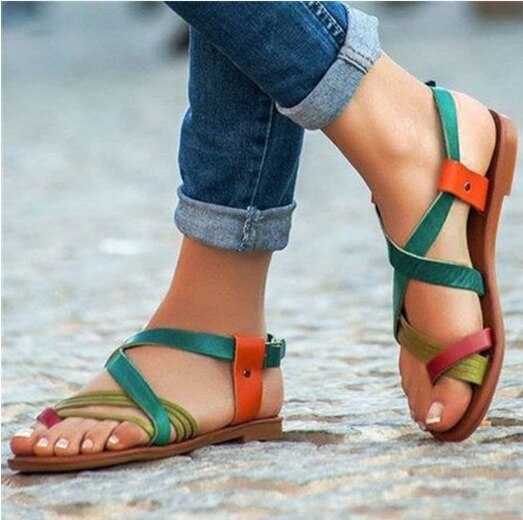Women Flats Summer Beach Shoes Woman Plus Size Sandals Shoe