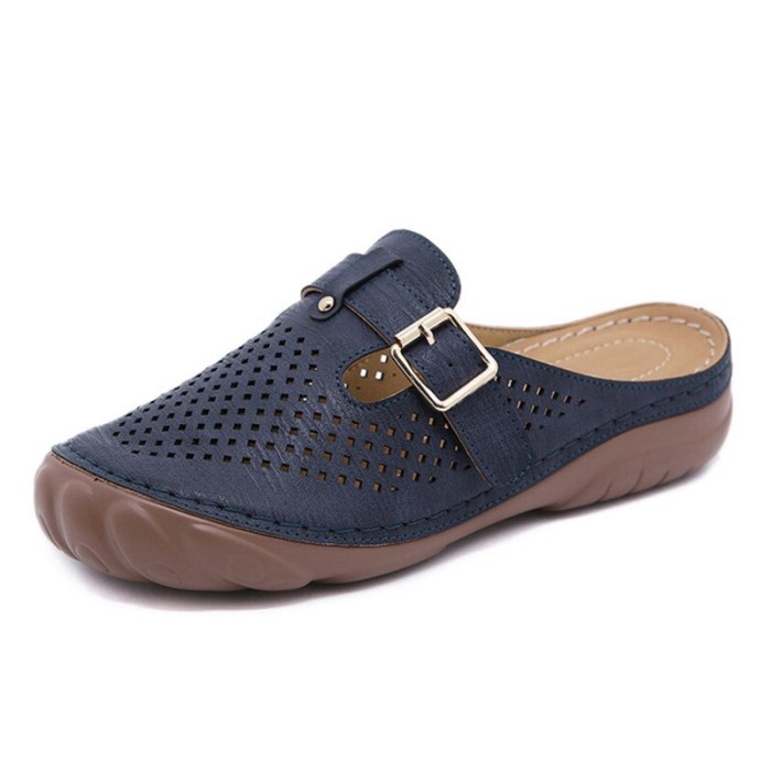 Women Slippers Ladies Retro Casual Beach Soft Comfortable Sandals Shoes