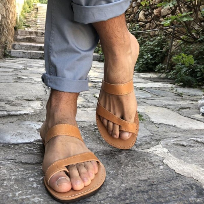 Sandals Shoes Men Women Casual Retro Sandals Flat Slippers Outdoor Footwear