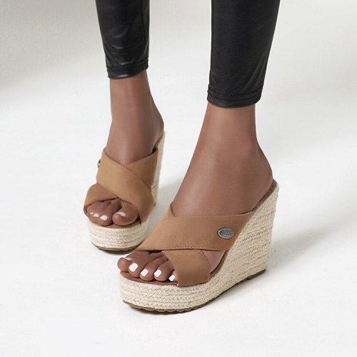 Women Sandals Platform Shoes for Woman High Heel Sandals Shoes Retro