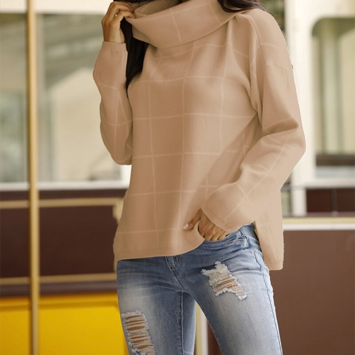 Knitted Women Sweater Waist Female Casual Loose Long